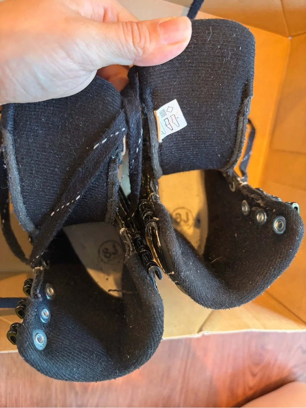 Jackson Ultima Softec Vista Toddler Kids Black Figure Ice Skates ST3201 size8
